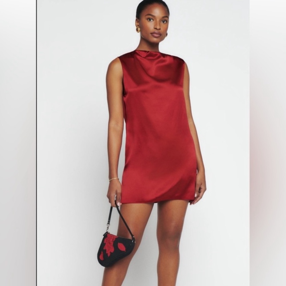 Reformation serina silk dress size 6